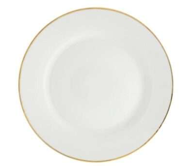 dinner plate gold rim