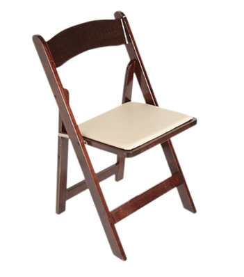 mahogany folding chair