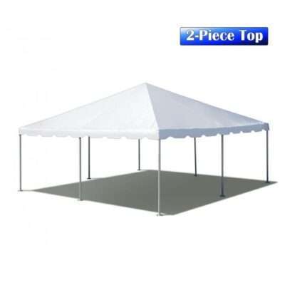 20 x 20 premium west coast frame canopy tent white sectional