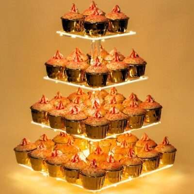 5 Tier Acrylic Cupcake cake Stand