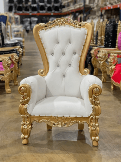 kids throne chair gold