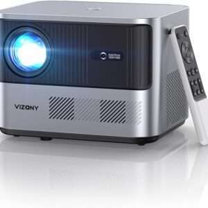HD Video bluetooth Projector - A versatile and immersive rental option from Mimi's PARTY PALACE. REAL Full-Sealed Optical Engine, 800 ANSI Full HD Native 1080P with 4K Support, WiFi6+5G/2.4G Dual Band WiFi+BT5.2, Electric Focus, and PPT Presentation via USB. Elevate your event with cutting-edge technology and stunning visuals. Rent now for a worry-free experience!
