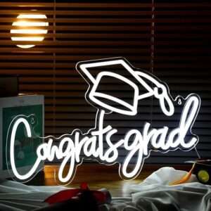 Congrats Grad Neon Sign - Rent for Graduation Parties