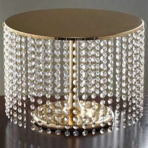 Cake stand gold with beads