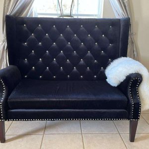 Velvet black with "diamonds"