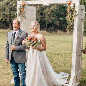 Wedding Aisle Entry Doors – Rustic Wooden Design