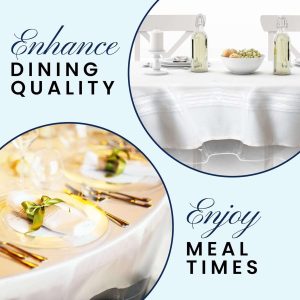 Crystal Clear Vinyl Tablecloth Protector – 60" x 120" Oblong