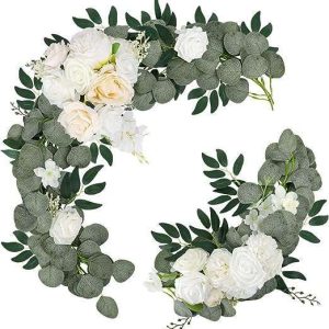 Artificial Floral Swag Set for Arch Decor (2-Piece)