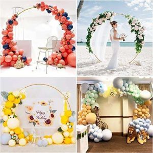 Large Gold Circle Arch Backdrop (9.2FT)