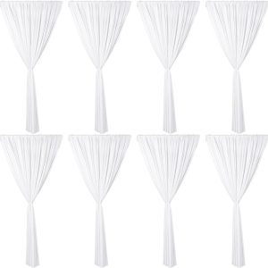 White Fabric Tent Pole Drape