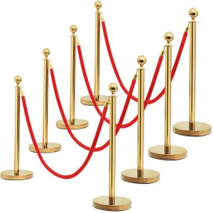 Red Carpet Stanchion Set with Velvet Rope