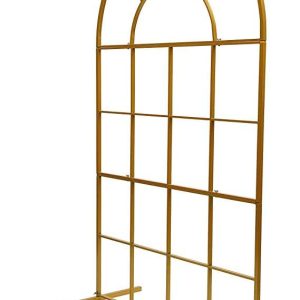 Gold Metal Grid Arch Backdrop Stand (3.9FT x 6.5FT)