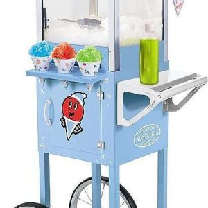 Snow Cone Machine Cart with attendant