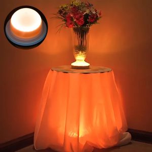 Set of 4 LED Under Table Lights with Remote