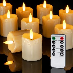 Flameless Votive Candles – Set of 12