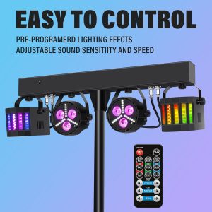 Wireless DJ Lights with Stand