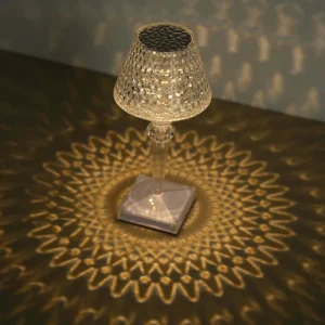 10" LED Acrylic Crystal Table Lamp