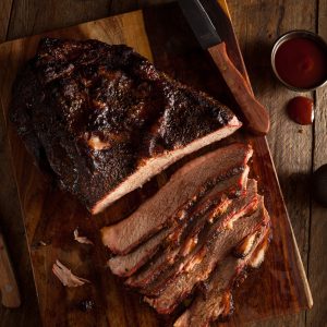Homemade Smoked Barbecue Beef Brisket