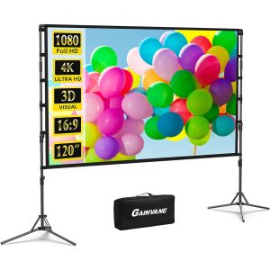 120" Projection Screen with Tripod Stand