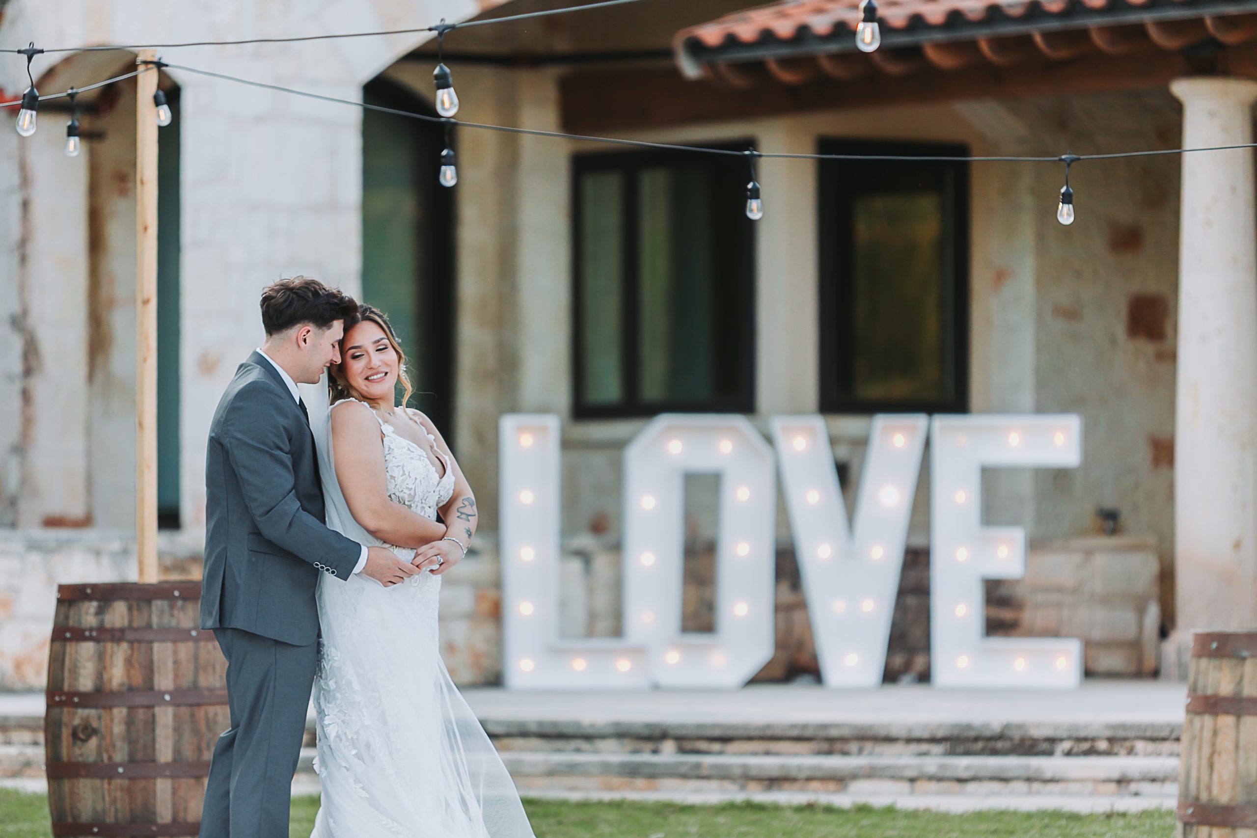 LOVE marquee letters