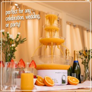 3-Tier Lighted Beverage Fountain – 1.5 Gallon Capacity