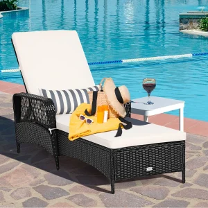 Outdoor Steel Chaise Lounge