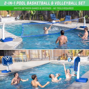 Poolside Basketball & Volleyball Combo Set